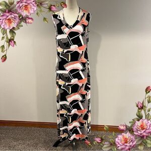 Artex Abstract Print Sleeveless Maxi Dress size medium‎